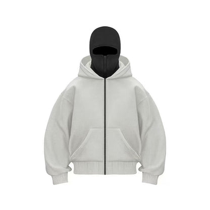Men's Hooded Zip-Up Baseball Jacket